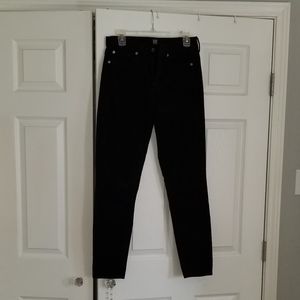 Gap Corduroy black high rise true skinny stretch